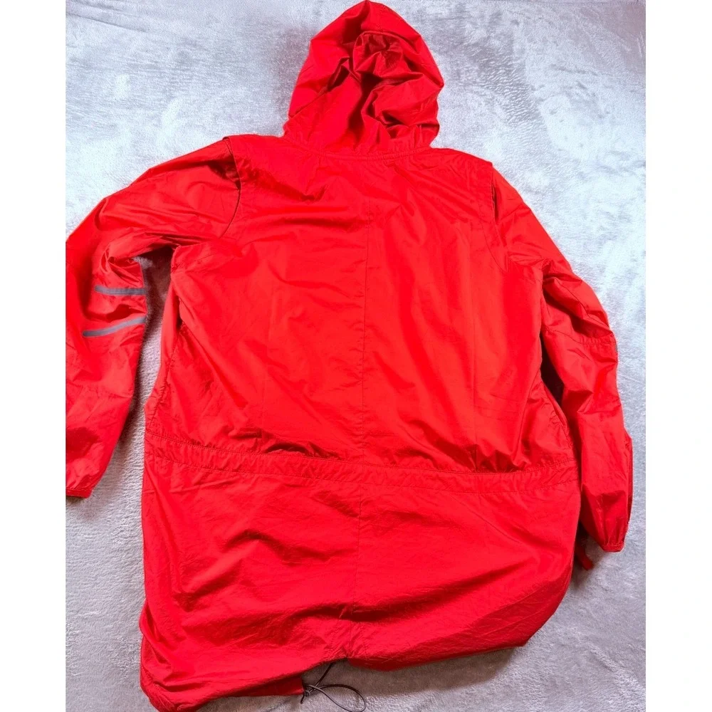 Nike Ohio State Buckeyes Womens Hooded Jacket Red Full Zip Windbreaker L